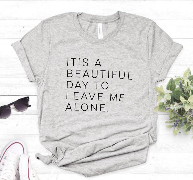 Let Me Be Alone Ladies T-Shirt