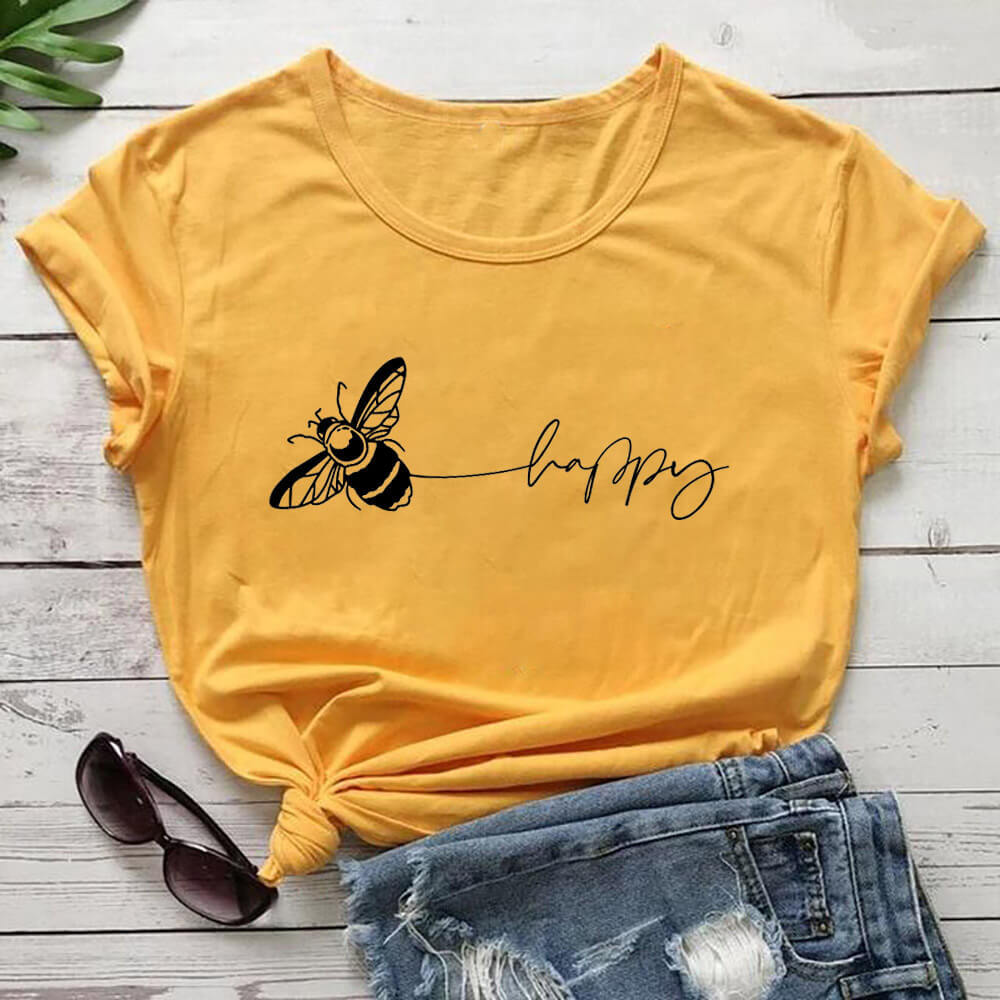 Bee Happy T Shirt