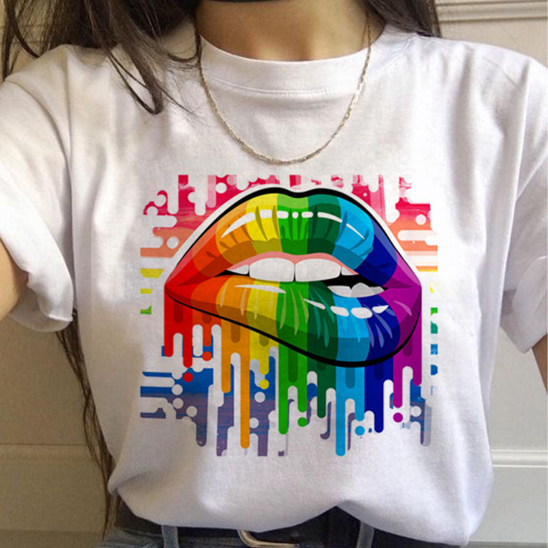 Gay Pride Rainbow short Sleeve  T-shirt