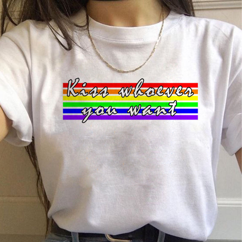 Gay Pride Rainbow short Sleeve  T-shirt