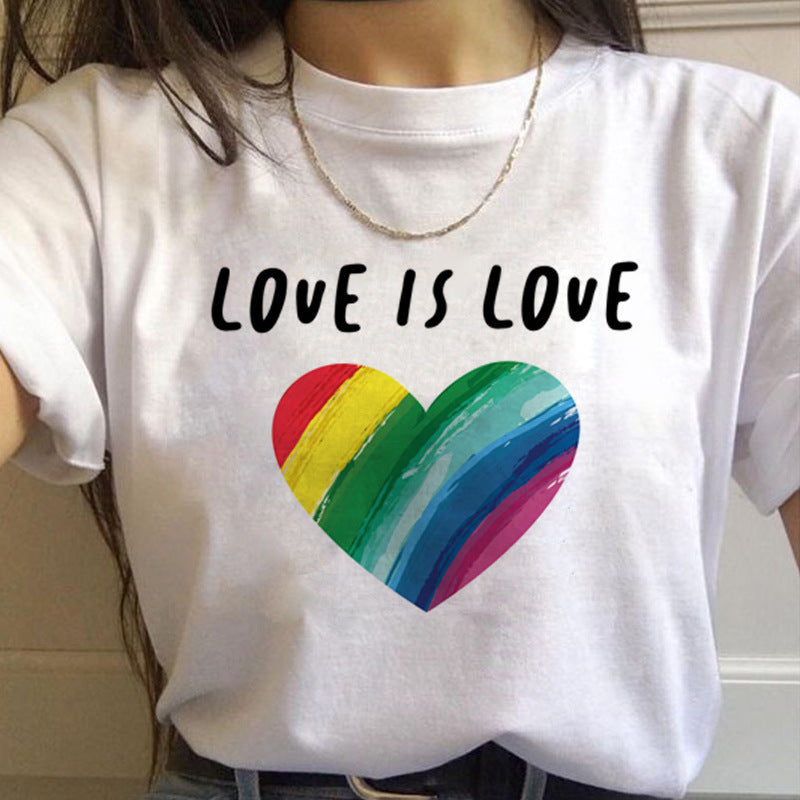 Gay Pride Rainbow short Sleeve  T-shirt