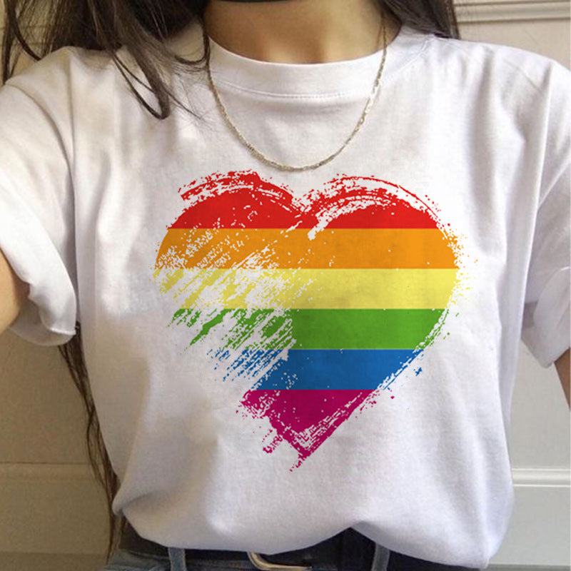 Gay Pride Rainbow short Sleeve  T-shirt