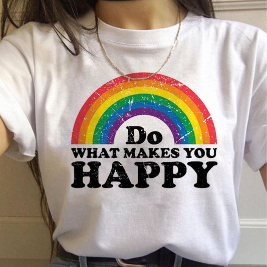 Gay Pride Rainbow short Sleeve  T-shirt